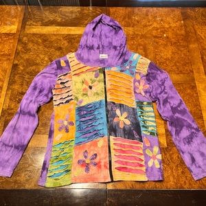 India Boutique SMALL zip-up hoodie